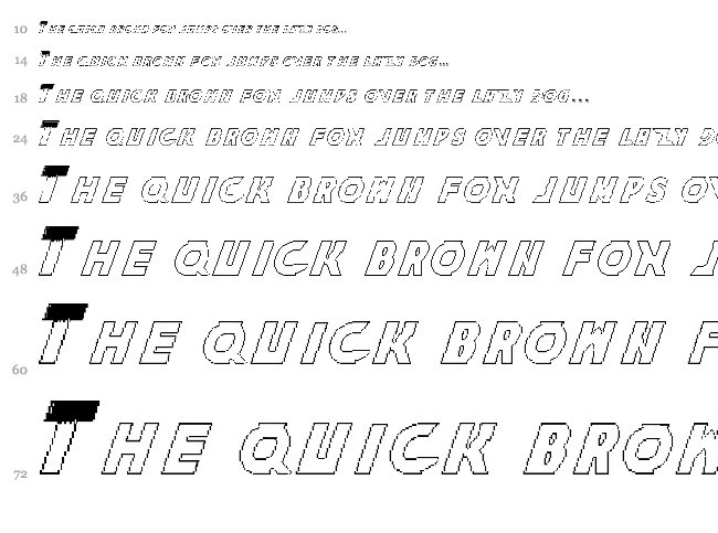 The King Of Fighters Family font waterfall
